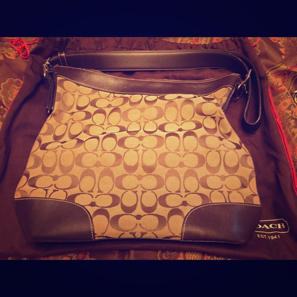 Authentic Brown coach bag